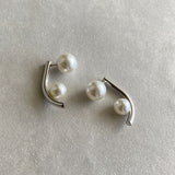 ciite' シーテ ピアス(両耳用) 【 金属アレルギー対応 】パールキャッチ デザインピアス サージカルステンレス