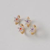 ciite' シーテ ピアス(両耳用) 【 金属アレルギー対応 】 フラワービジュー フープピアス サージカルステンレス (両耳用)