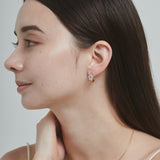 ciite' シーテ ピアス(両耳用) 【 金属アレルギー対応 】 フラワービジュー フープピアス サージカルステンレス (両耳用)