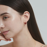ciite' シーテ ピアス(両耳用) 【 金属アレルギー対応 】 フラワービジュー フープピアス サージカルステンレス (両耳用)