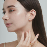 ciite' シーテ ピアス(両耳用) 【 金属アレルギー対応 】 ビジューリボンピアス サージカルステンレス