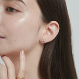 ciite' シーテ ピアス(両耳用) 【 金属アレルギー対応 】 ビジューリボンピアス サージカルステンレス