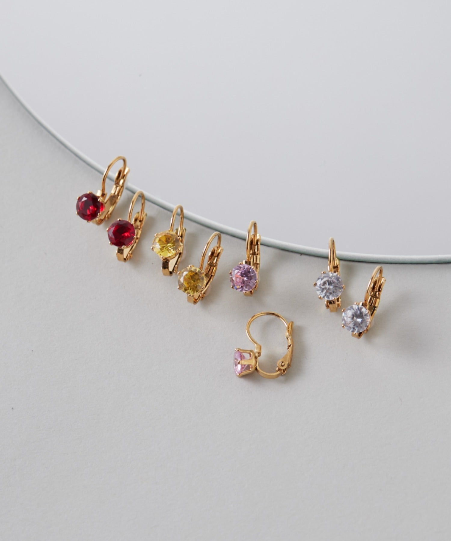 ciite' シーテ ピアス(両耳用) 【 金属アレルギー対応 】 カラービジューピアス サージカルステンレス (両耳用)