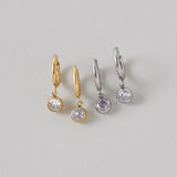 ciite' シーテ ピアス(両耳用) 【 金属アレルギー対応 】 ビジューフープピアス サージカルステンレス (両耳用)