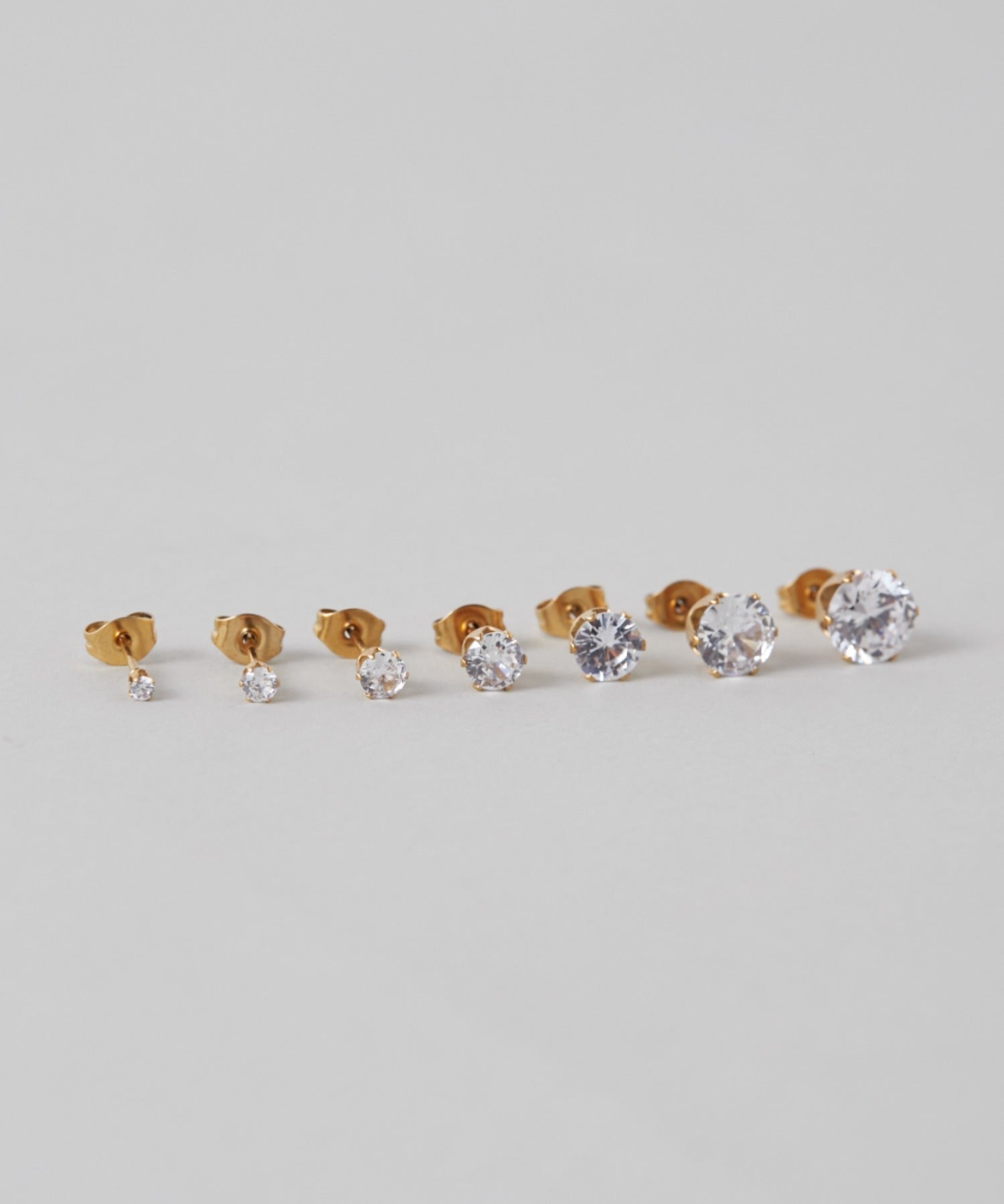 ciite' シーテ ピアス(両耳用) 【 金属アレルギー対応 】 7サイズ ビジューピアス サージカルステンレス (両耳用)