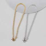 ciite' シーテ ネックレス 【 金属アレルギー対応 】2way マンテルデザイン ボールチェーンネックレス サージカルステンレス