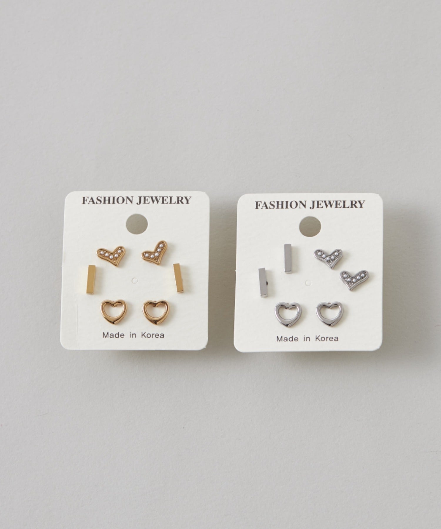 ciite' シーテ ピアス(両耳用) 【 金属アレルギー対応 】 3set pierce / ピアス3セット サージカルステンレス (両耳用) シルバー FREE
