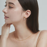 ciite' シーテ ピアス(両耳用) 【 金属アレルギー対応 】 ハートビジューピアス サージカルステンレス (両耳用)