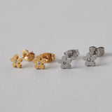 ciite' シーテ ピアス(両耳用) 【 金属アレルギー対応 】 フラワービジューピアス サージカルステンレス (両耳用)