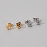 ciite' シーテ ピアス(両耳用) 【 金属アレルギー対応 】 フラワービジューピアス サージカルステンレス (両耳用)