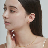 ciite' シーテ ピアス(両耳用) 【 金属アレルギー対応 】 フラワービジューピアス サージカルステンレス (両耳用)