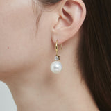 ciite' シーテ ピアス(両耳用) 【 金属アレルギー対応 】 パールビジュー フックピアス サージカルステンレス
