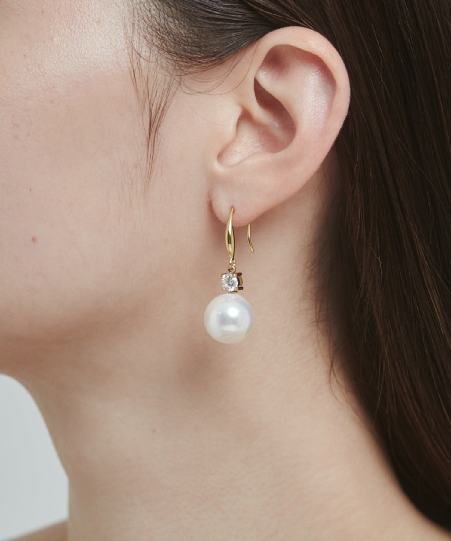 ciite' シーテ ピアス(両耳用) 【 金属アレルギー対応 】 パールビジュー フックピアス サージカルステンレス