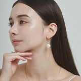ciite' シーテ ピアス(両耳用) 【 金属アレルギー対応 】 パールビジュー フックピアス サージカルステンレス