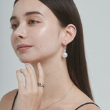 ciite' シーテ ピアス(両耳用) 【 金属アレルギー対応 】 パールビジュー フックピアス サージカルステンレス