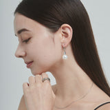 ciite' シーテ ピアス(両耳用) 【 金属アレルギー対応 】 パールビジュー フックピアス サージカルステンレス