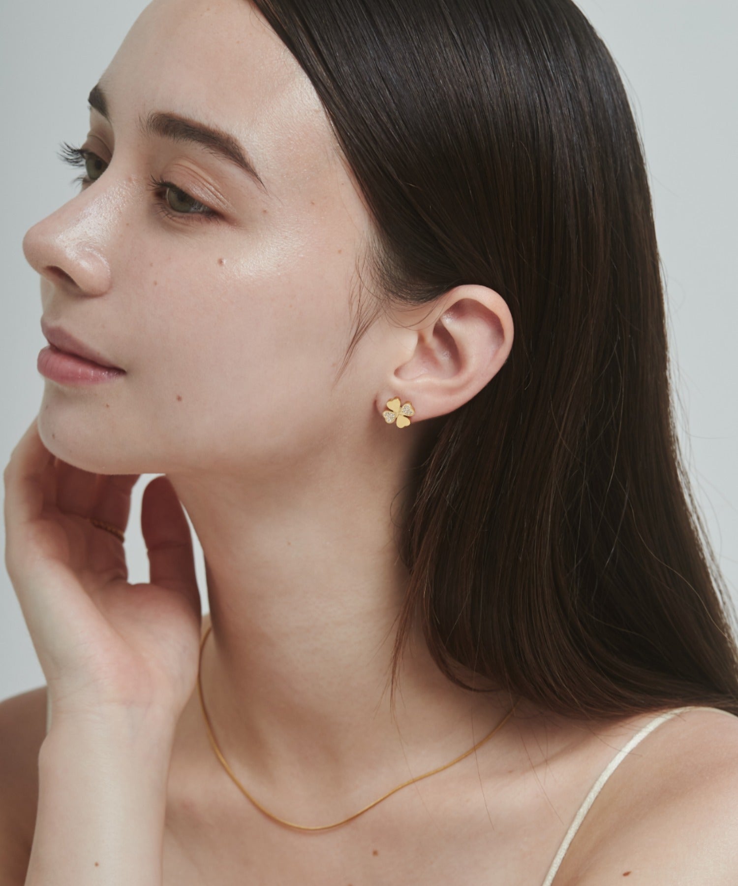 ciite' シーテ ピアス(両耳用) 【 金属アレルギー対応 】ハートクローバーピアス サージカルステンレス