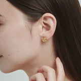 ciite' シーテ ピアス(両耳用) 【 金属アレルギー対応 】ハートクローバーピアス サージカルステンレス