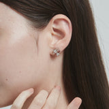 ciite' シーテ ピアス(両耳用) 【 金属アレルギー対応 】ハートクローバーピアス サージカルステンレス