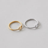 ciite' シーテ リング 【 金属アレルギー対応 】ニュアンスビジューリング サージカルステンレス