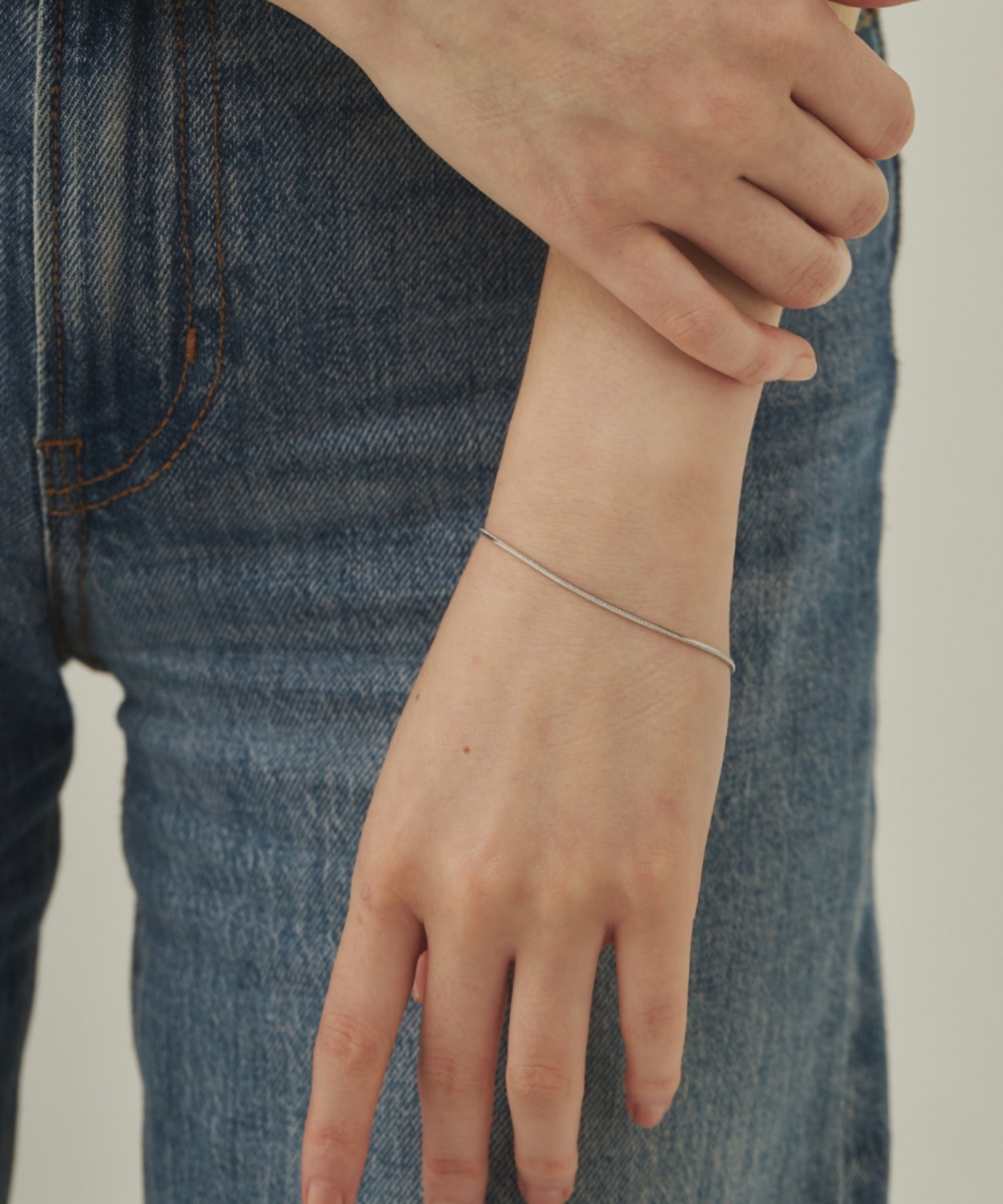 ciite' シーテ ネックレス 【 金属アレルギー対応 】simple snake bracelet / シンプルスネークチェーンブレスレット サージカルステンレス