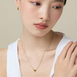 ciite' シーテ ネックレス 【 金属アレルギー対応 】 イニシャルハートネックレス サージカルステンレス
