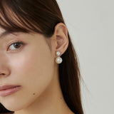 ciite' シーテ ネックレス 【 金属アレルギー対応 】2連パールイヤリング サージカルステンレス