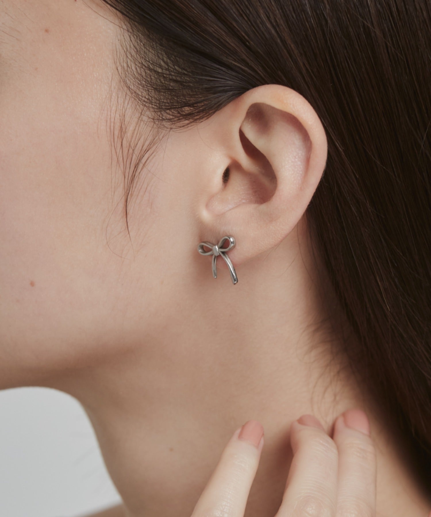 ciite' シーテ ピアス(両耳用) 【 金属アレルギー対応 】 リボンピアス サージカルステンレス (両耳用)
