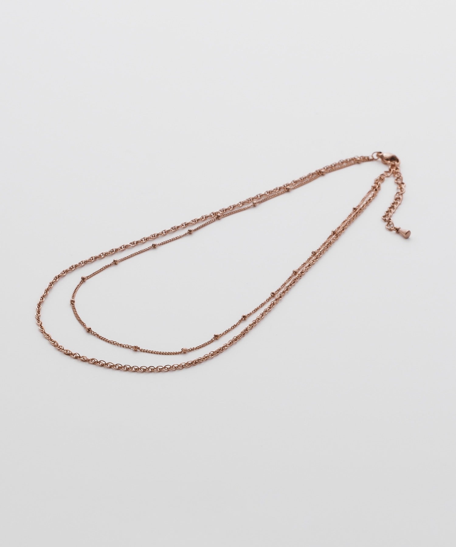 ciite' シーテ ネックレス 【 金属アレルギー対応 】 2連チェーンネックレス サージカルステンレス