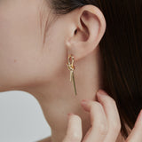 ciite' シーテ ネックレス 【 金属アレルギー対応 】結びピアス (両耳用) サージカルステンレス