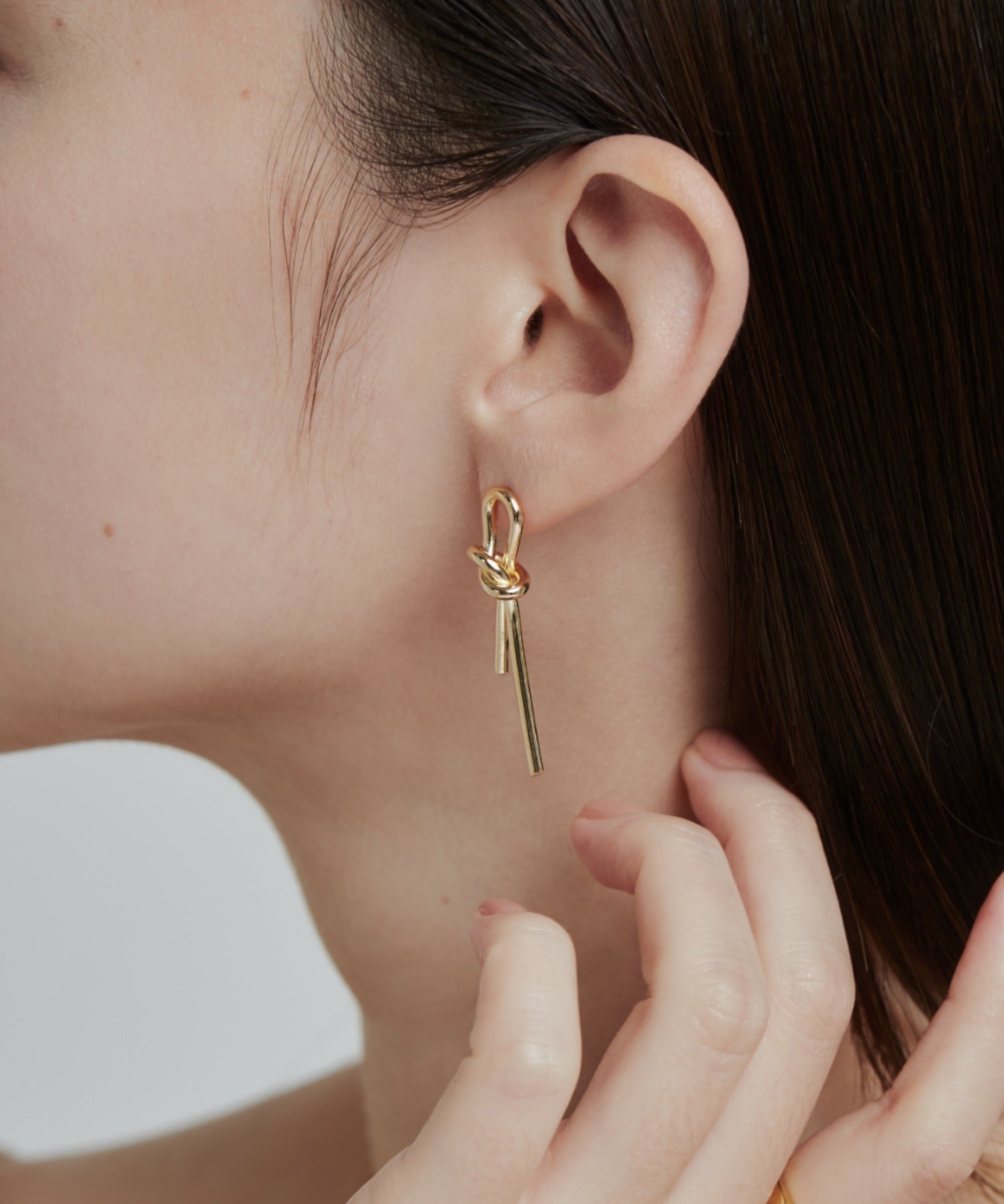 ciite' シーテ ネックレス 【 金属アレルギー対応 】結びピアス (両耳用) サージカルステンレス