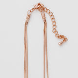 ciite' シーテ ネックレス 【 金属アレルギー対応 】simple double snake necklace / シンプル2連スネークネックレス サージカルステンレス