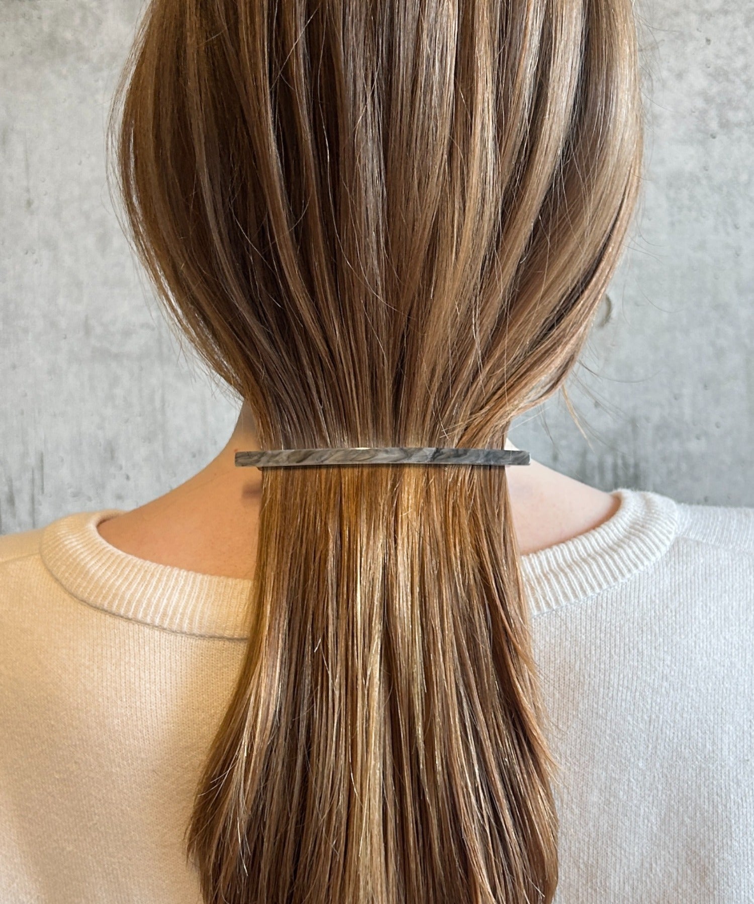 ciite' シーテ ヘアアクセサリー シンプリーバレッタ / simply barrette チャコールグレー FREE