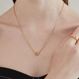 ciite' シーテ ネックレス 【 金属アレルギー対応 】 イニシャルハートネックレス サージカルステンレス F FREE
