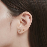 ciite' シーテ ピアス(両耳用) 【 金属アレルギー対応 】 3set pierce / ピアス3セット サージカルステンレス (両耳用) ゴールド FREE
