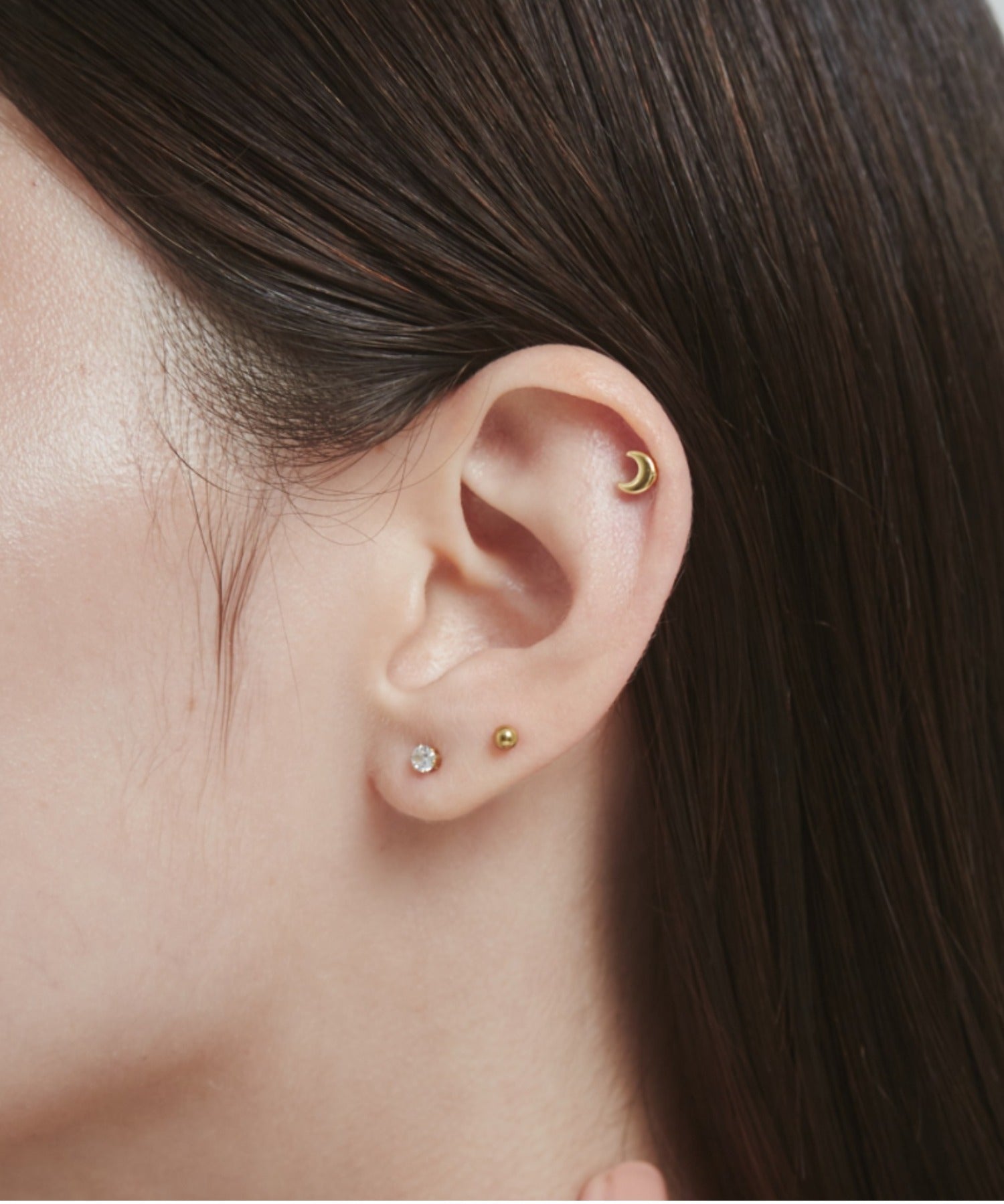 ciite' シーテ ピアス(両耳用) 【 金属アレルギー対応 】 3set pierce / ピアス3セット サージカルステンレス (両耳用) ゴールド FREE