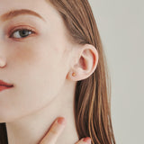ciite' シーテ ピアス(両耳用) 【 金属アレルギー対応 】 シンプルミニボールピアス サージカルステンレス (両耳用) ゴールド