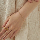 ciite' シーテ ネックレス 【 金属アレルギー対応 】simple snake bracelet / シンプルスネークチェーンブレスレット サージカルステンレス ゴールド FREE