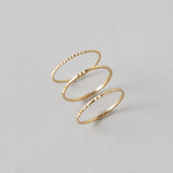 ciite' シーテ リング 【 金属アレルギー対応 】3set ring / リング 3セット サージカルステンレス ゴールド