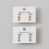 ciite' シーテ ピアス(両耳用) 【 金属アレルギー対応 】 3set pierce / ピアス3セット サージカルステンレス (両耳用) ゴールド FREE