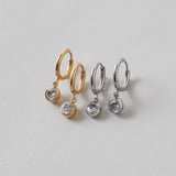 ciite' シーテ ピアス(両耳用) 【 金属アレルギー対応 】 ビジューフープピアス サージカルステンレス (両耳用) ゴールド FREE