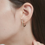 ciite' シーテ ピアス(両耳用) 【 金属アレルギー対応 】 ビジューフープピアス サージカルステンレス (両耳用) ゴールド FREE