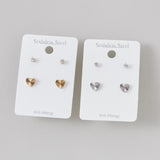 ciite' シーテ ピアス(両耳用) 【 金属アレルギー対応 】 2set pierce / ピアス3セット サージカルステンレス (両耳用) ゴールド FREE