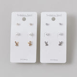 ciite' シーテ ピアス(両耳用) 【 金属アレルギー対応 】 3set pierce / ピアス3セット サージカルステンレス (両耳用) シルバー FREE