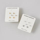 ciite' シーテ ピアス(両耳用) 【 金属アレルギー対応 】 3set pierce / ピアス3セット サージカルステンレス (両耳用) シルバー FREE