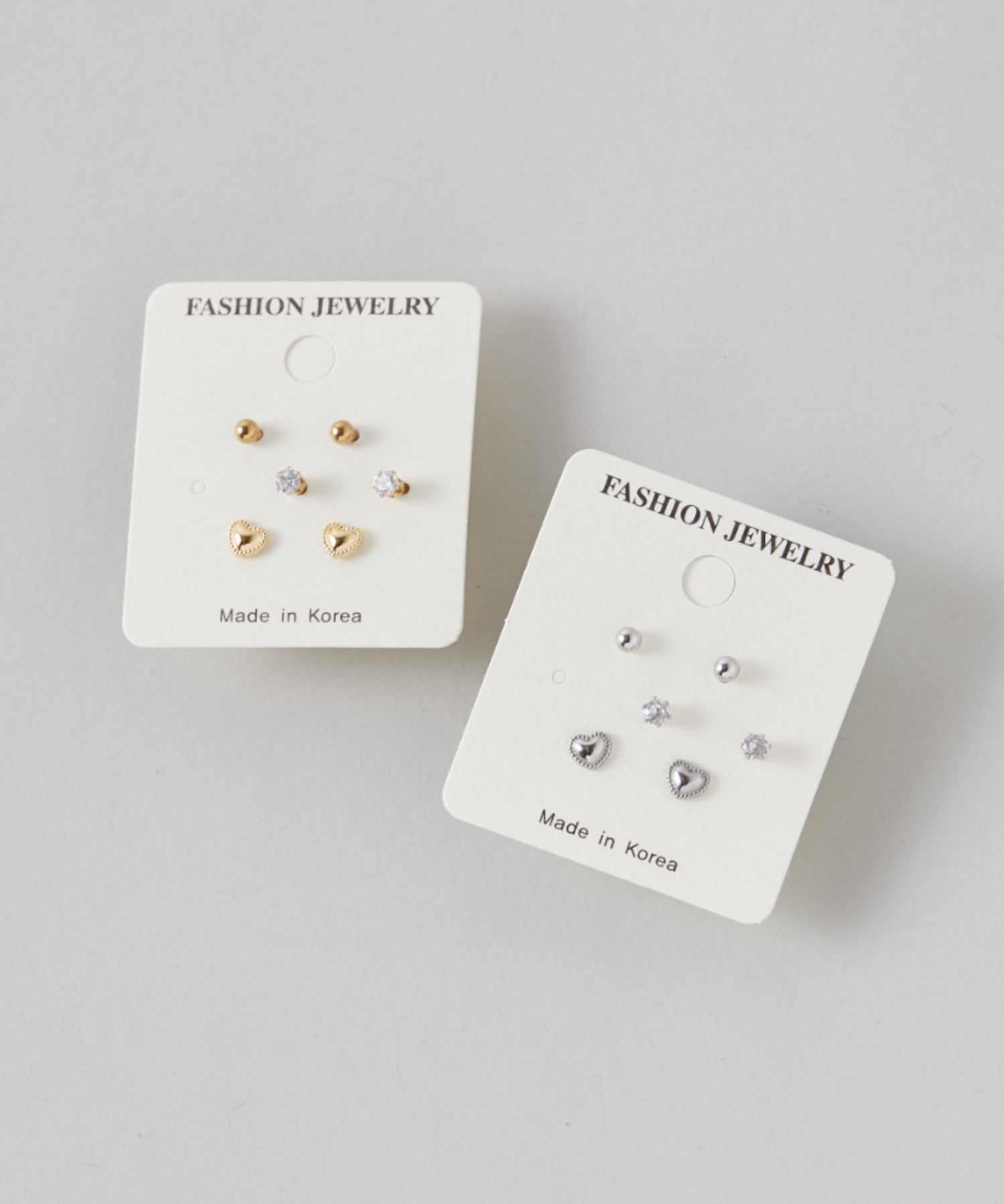 ciite' シーテ ピアス(両耳用) 【 金属アレルギー対応 】 3set pierce / ピアス3セット サージカルステンレス (両耳用) シルバー FREE