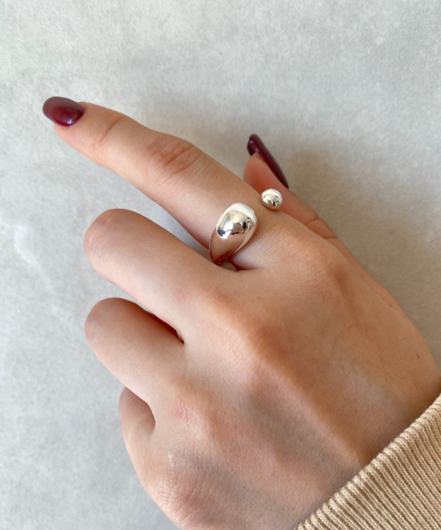 ciite' シーテ ネックレス 【 金属アレルギー対応 】ドロップリング / drop ring サージカルステンレス シルバー FREE