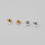 ciite' シーテ ピアス(両耳用) 【 金属アレルギー対応 】 7サイズ ビジューピアス サージカルステンレス (両耳用) シルバー