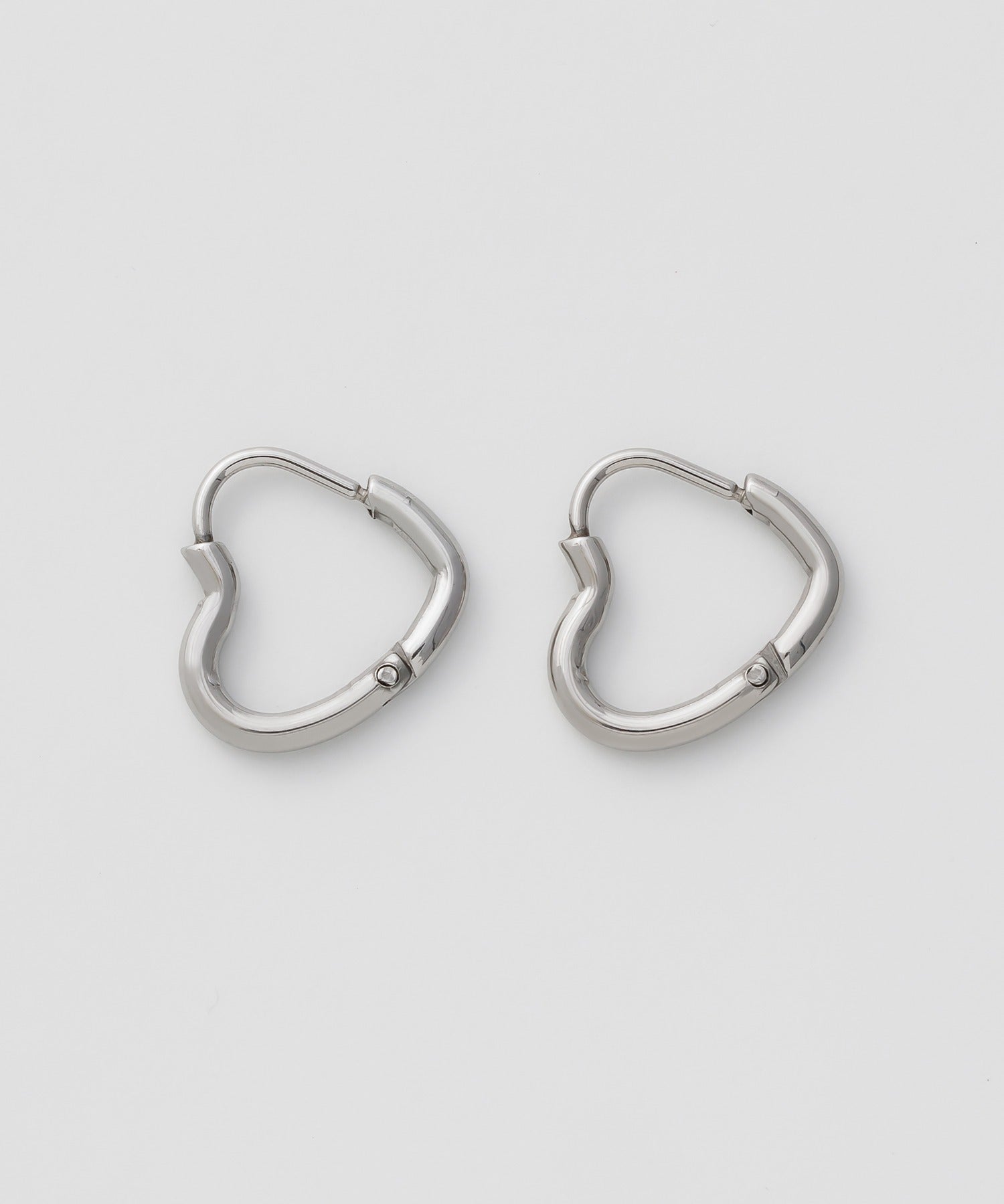 ciite' シーテ ピアス(両耳用) 【 金属アレルギー対応 】 ミニハートフープピアス サージカルステンレス (両耳用)