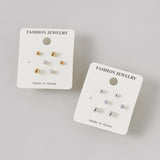 ciite' シーテ ピアス(両耳用) 【 金属アレルギー対応 】 3set pierce / ピアス3セット サージカルステンレス (両耳用) ゴールド FREE